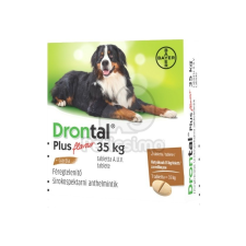 Drontal Drontal® Plus 35 kg tabletta A.U.V. 1 x 2 db élősködő elleni készítmény kutyáknak