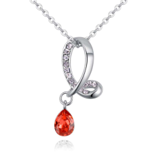  Droplet - piros - Swarovski kristályos nyaklánc nyaklánc