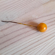  Drótos bogyó narancs mix, mérete: 1 cm dekorációs kellék