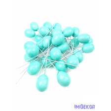  Drótos pasztel lufi 3,3cm 30db/csomag - Menta dekorációs kellék