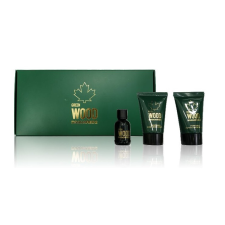 Dsquared2 Green Wood mini SET: Testápoló 25ml + edt 5ml + tusfürdő gél 25ml kozmetikai ajándékcsomag