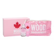 Dsquared2 Wood Pour Femme SET: EDT 100ml + Testtej 100ml + Kozmetikumoki Táska kozmetikai ajándékcsomag