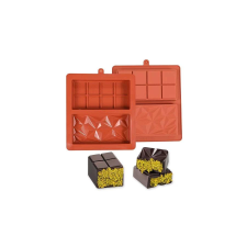  Dubai csoki forma, szilikon, 2 táblás, kristály és kocka mintás sütés és főzés