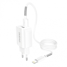 DUDAO A2EU Home Travel töltő 2x USB 2.4A + Lightning kábel, fehér mobiltelefon kellék
