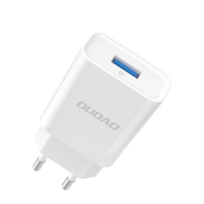 DUDAO A3EU USB-A Hálózati töltő - Fehér (5V / 2,4A) mobiltelefon kellék