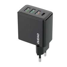 DUDAO A5HEU 3x USB-A / USB-C Hálózati töltő - Fekete (20W) mobiltelefon kellék