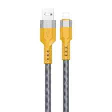 DUDAO L23AC USB-A - Lightning kábel 1m szürke kábel és adapter