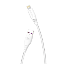 DUDAO L2L USB - Lightning kábel 5A 2m fehér (6970379614792) (6970379614792) kábel és adapter