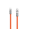 DUDAO Szögletes kábel USB-C - Lightning 30W 1m 180° Dudao - narancssárga
