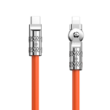 DUDAO USB-C Lightning forgó kábel Dudao L24CL 120W 1m (narancssárga) kábel és adapter