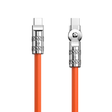 DUDAO USB-C-ről USB-C-re forgó kábel Dudao L24CC 120W 1m (narancssárga) kábel és adapter