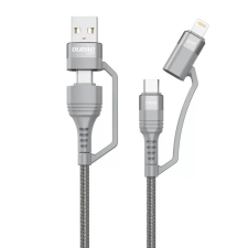 DUDAO USB kábel Dudao L20xs 4 az 1-ben USB-C / Lightning / USB-A 2.4A, 1m (szürke) kábel és adapter