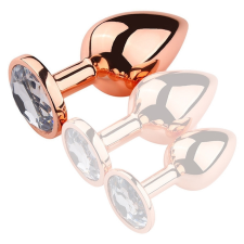  Dugó Bijou anal PinkyGold L 8.5 x 4cm Bijou átlátszó anál