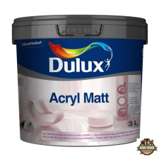  Dulux Acryl Matt törölhető falfesték - 3 Liter fal- és homlokzatfesték