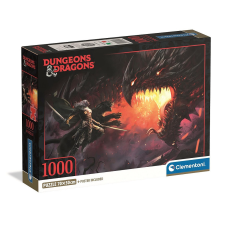  Dungeons &amp; Dragons Dark Elf 1000 db-os Compact puzzle Clementoni puzzle, kirakós