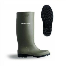 Dunlop 40-s sav-lúgálló zöld gumicsizma