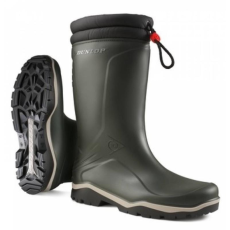 Dunlop Csizma Dunlop blizzard téli PVC csúszásbiztos oliva/fehér/fekete 46