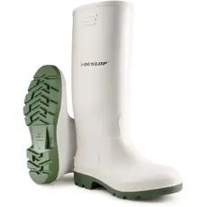 Dunlop Csizma Dunlop pricemastor sav/lúgálló PVC fehér/oliva 36