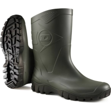 Dunlop dee  rövidszárú zöld pvc munkavédelmi csizma