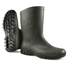 Dunlop dee rövidszárú zöld pvc munkavédelmi csizma munkavédelmi cipő