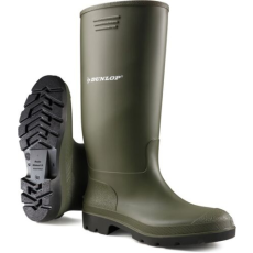 Dunlop pricemastor saválló zöld pvc munkavédelmi csizma