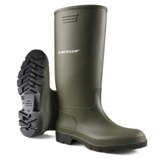 Dunlop pricemastor saválló zöld pvc munkavédelmi csizma