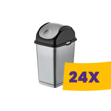 Dünya Slim billenőfedeles szemetes Antracit 10L (Karton - 24 db) szemetes