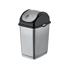 Dünya Slim billenőfedeles szemetes Antracit 50L szemetes