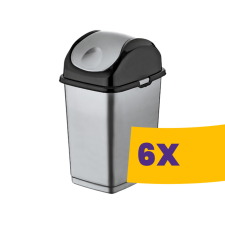 Dünya Slim billenőfedeles szemetes Antracit 50L (Karton - 6 db) szemetes