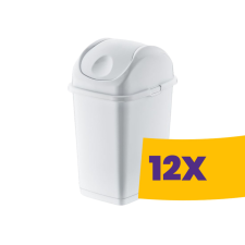 Dünya Slim billenőfedeles szemetes Fehér 35L (Karton - 12 db) szemetes