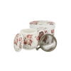 Duo Gift D.G.24968 Porcelánbögre tetővel,fémszűrővel,430ml,Secesja