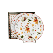 Duo Gift Porcelán desszerttányér szett, 2db-os, 19cm, dobozban, Christmas Cuties konyhai eszköz