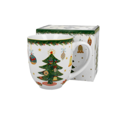 Duo Gift Porcelánbögre 1000ml, dobozban, Around Christmas Tree bögrék, csészék