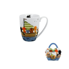 Duo Gift Porcelánbögre 350ml, díszcsomagolásban, Cat Crew bögrék, csészék
