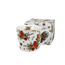 Duo Gift Porcelánbögre 610ml, dobozban, Christmas Birds konyhai eszköz