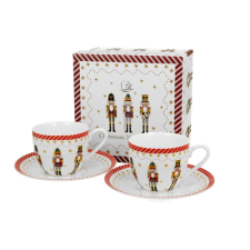 Duo Gift Porceláncsésze+alj, 90ml, 2 személyes, dobozban, Christmas Nutckracker konyhai eszköz