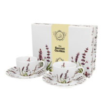 Duo Gift Porceláncsésze+alj, 90ml, 2 személyes, dobozban, Classic Lavender konyhai eszköz
