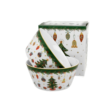 Duo Gift Porcelántál szett 2db-os, 14cm, 700ml, Around Christmas Tree konyhai eszköz