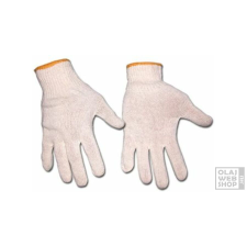  Duplaszálas munkavédelmi cérnakesztyű gumírozott mandzsettával XL(10) méret 1 pár védőkesztyű