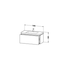  Dur.LC6918O1212 L-Cube c-bonded alsószek fürdőszoba bútor