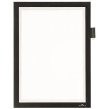 DURABLE Bemutató keret, A4, öntapadó, jegyzetelhető, DURAFRAME® "NOTE", fekete információs tábla, állvány