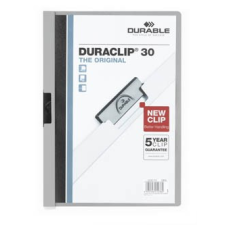 DURABLE Clip-mappa Durable Duraclip 30 lapig szürke mappa