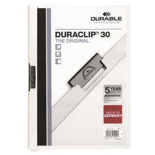 DURABLE DURACLIP® 30 A4 fehér klipes gyorsfűző mappa