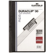 DURABLE Duraclip A4, 30 lap, fekete lefűző