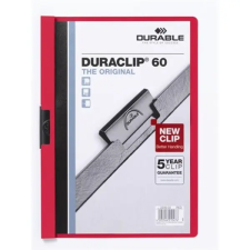 DURABLE Duraclip A4 60lapos piros clip-mappa mappa