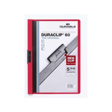 DURABLE Duraclip A4 60lapos piros clip-mappa mappa