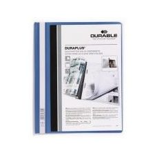 DURABLE Gyorsfűző, A4, széles, panorámás, DURABLE \"DURAPLUS®\", kék lefűző