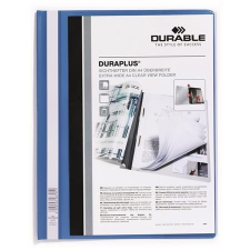 DURABLE Gyorsfűző, A4, széles, panorámás, DURABLE "DURAPLUS®", kék lefűző