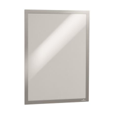 DURABLE Infokeret, A3, öntapadó háttal, DURABLE "DURAFRAME®", ezüst információs tábla, állvány