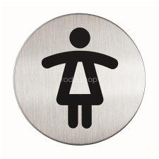 DURABLE Információs piktogram, öntapadó, DURABLE &quot;Női WC&quot; információs tábla, állvány